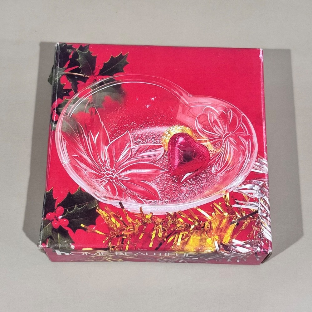 Home Beautiful Happy Holidays Heart‎ Bon Bon WY034/651 In Original Box